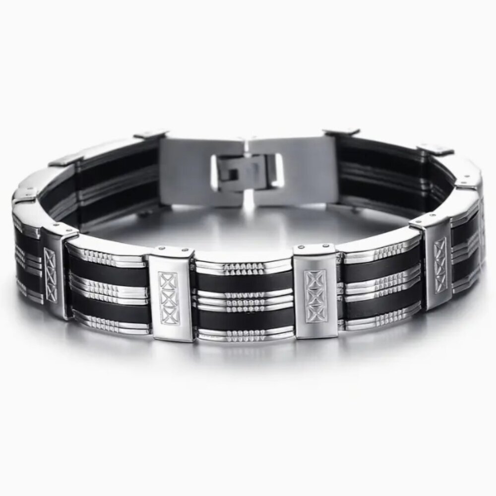 Stylish Men's Bracelet  Premium 304 Stainless Steel Large Men's Fashionable
